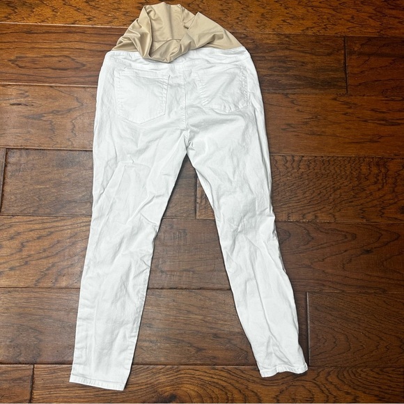 LOFT Women's maternity White Jeans - Picture 2 of 5